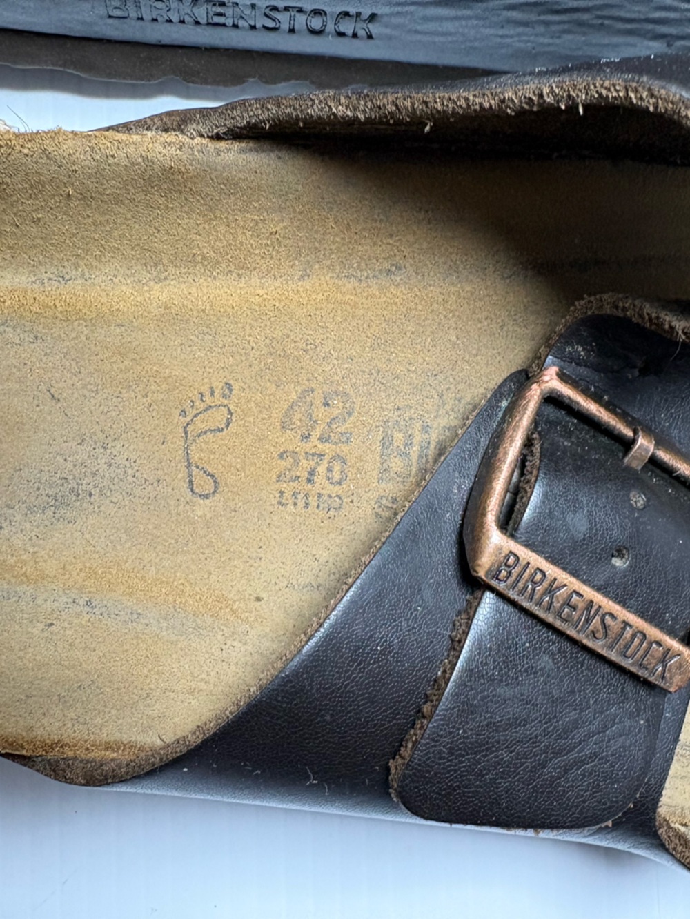 Birkenstock Arizona Sandals - Habana Brown Leather  (unisex) - Picture 6 of 6